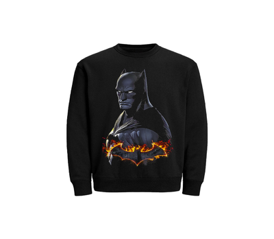 Buzo Cuello Redondo Friza Batman Escudo