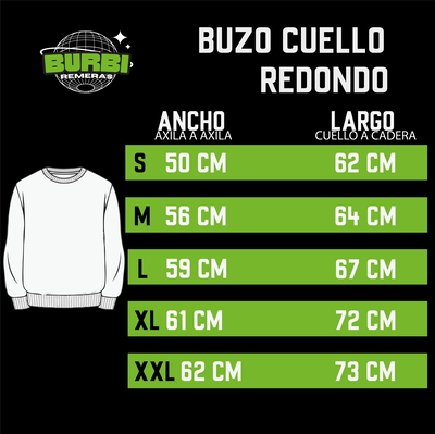Buzo Cuello Redondo Friza Moto Ninja