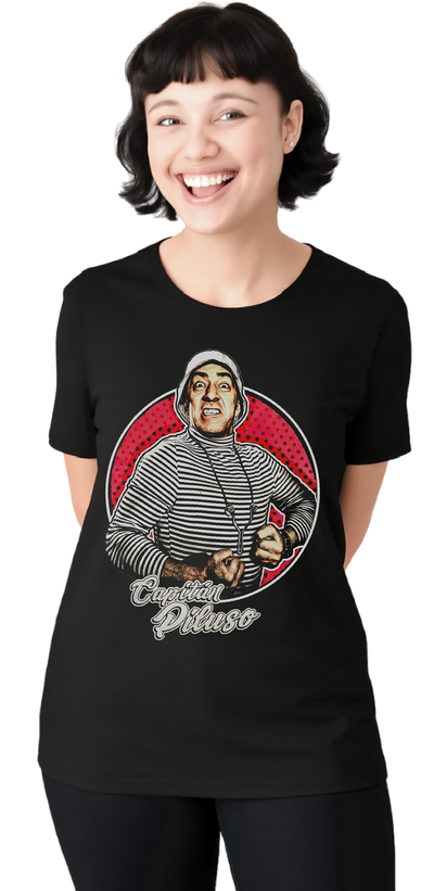 Remera Algodón Capitán Piluso DTF 