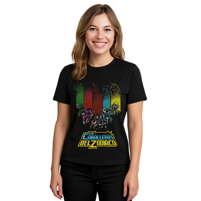 Remera estampada Los Caballeros del Zodíaco 