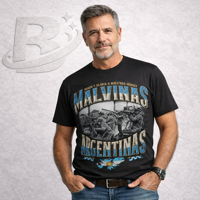 Remera Malvinas Argentinas Homenaje a los Héroes | Camiseta Patriótica Argentina