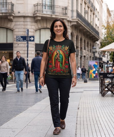 Remera Estampada Virgen de Guadalupe