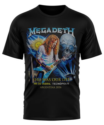 Remera Estampada Megadeth Gira 2026