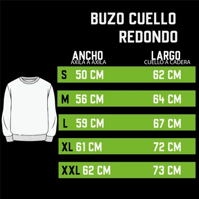 Buzo Cuello Redondo Friza Invisible Perón