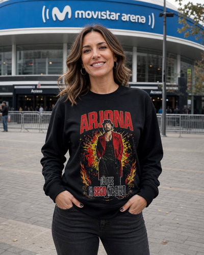 Buzo Cuello redondo Friza invisible Ricardo Arjona, lo que el seco no dijo
