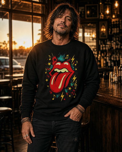 Buzo Cuello redondo Friza invisible The Rolling Stones