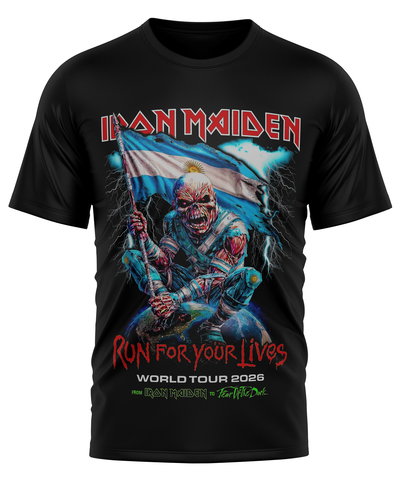 Remera Iron Maiden Gira 2026 Argentina