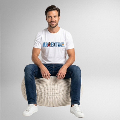Remera bien Argentina Unisex 100% Algodón
