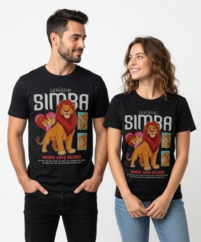 Remera El Rey León Simba Unisex 100% Algodón 