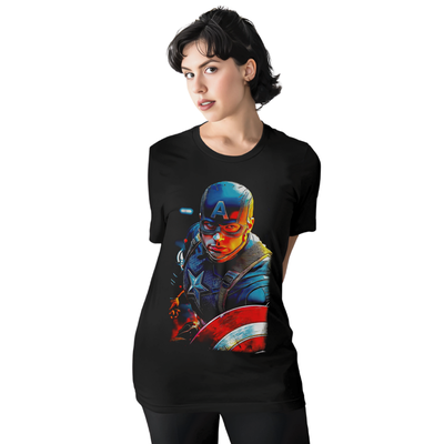Remera estampada Capitán América DTF