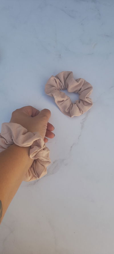 Scrunchies rosa viejo