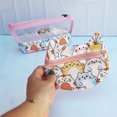 Neceser brillos con estuche gatito 1