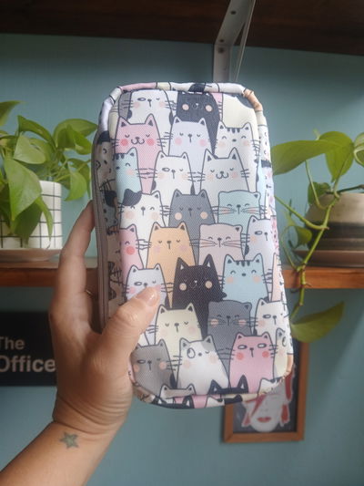 Cartuchera Vertical triple gatitos