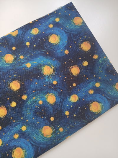 Cartuchera Vertical triple La noche estrellada ( A PEDIDO)