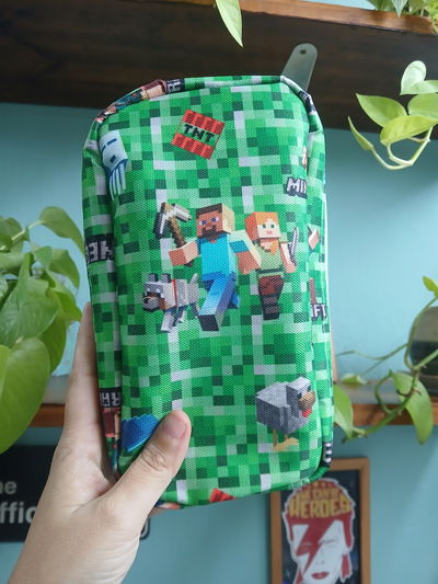 Cartuchera Vertical triple Minecraft