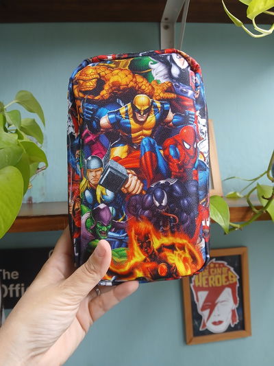 Cartuchera Vertical triple Superheroes