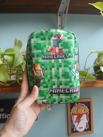 Cartuchera vertical simple Minecraft 