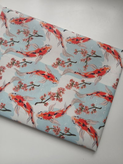 Cartuchera Vertical triple Peces Koi