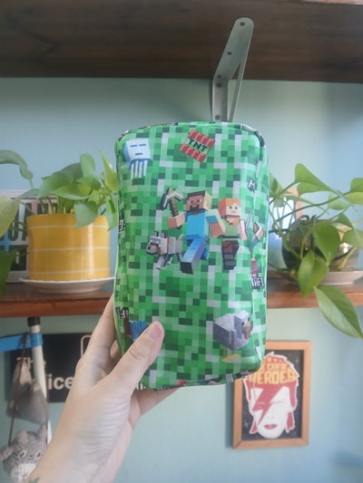 Cartuchera Vertical triple Minecraft