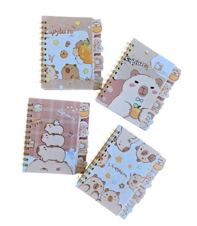 Cuadernos con separadores Capibaras