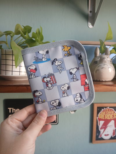 Billetera Pocket Snoopy cuadrille