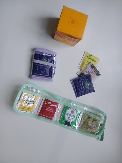 Estuche para saquitos de té 