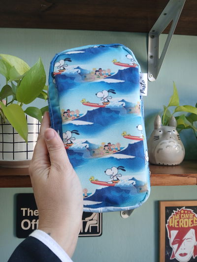 Cartuchera Vertical triple Snoopy surfeando