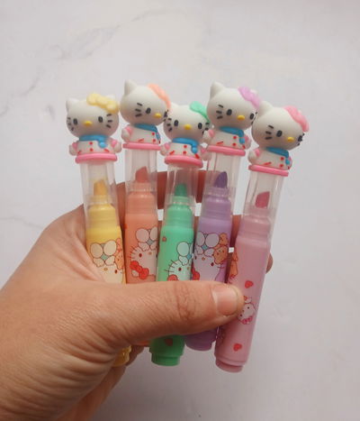 Resaltadores cabezones Hello Kitty 