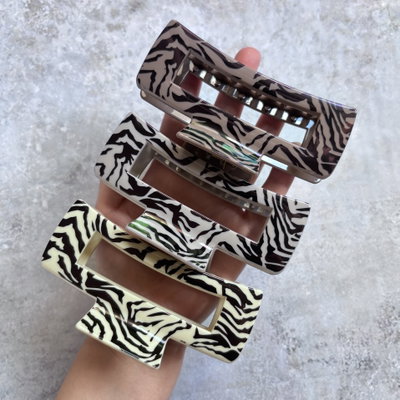 Br Rectangular Animal Print x6