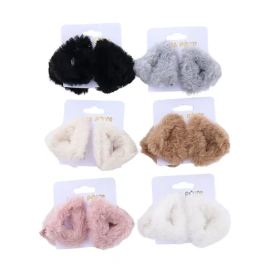 Broche Orejitas peludo x6