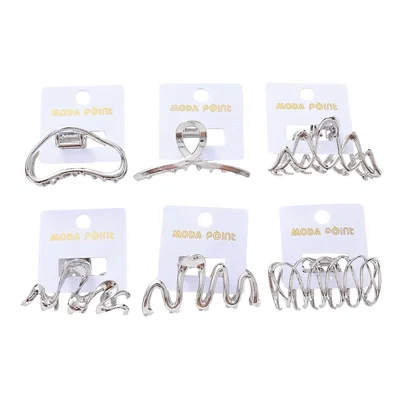 Br Metal Mediano Plateado x6