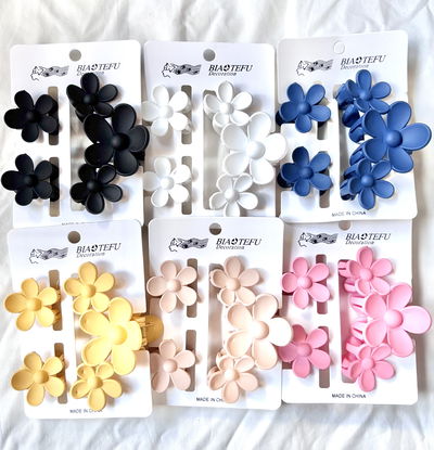 Set Broche Triple Margarita  x6