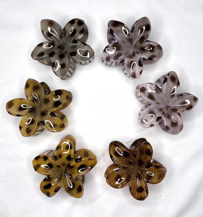Broche Hawai Leopardo x6