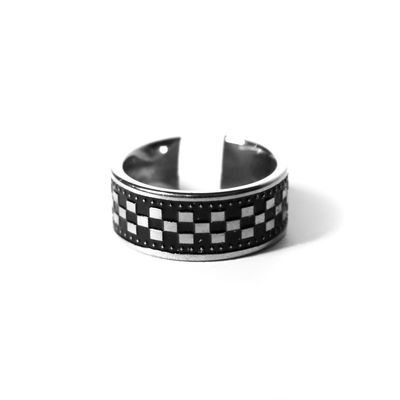 Anillo PRIMAL RACER 01 (Talle 16 y 17 - Acero Quirúrgico)