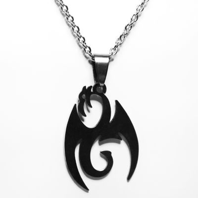 Collar Tribal Dragon I (Acero Quirúrgico)