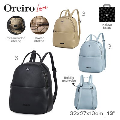 Mochila las oreiro love art. 22221