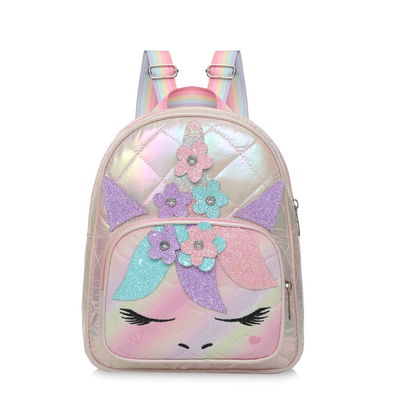 Mochila infantil 11" trendy unicornio rosa