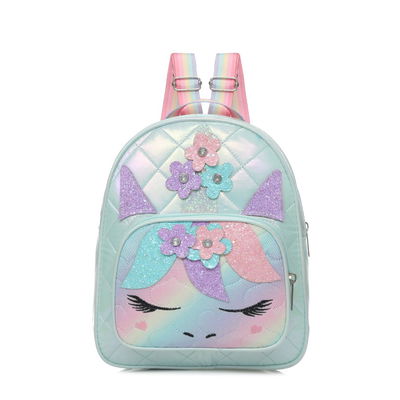 Mochila infantil 11" trendy unicornio aqua