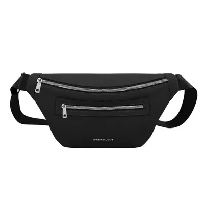 Riñonera oreiro love art. 30048 cuero pu negra