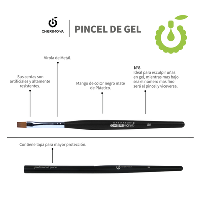 Pincel Para Semi/Gel Nro 08