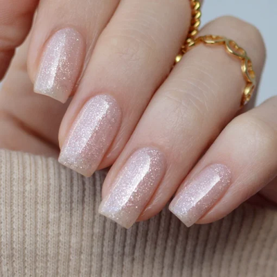 Sparkly Gold Pink Mask Base Rubber Kapping Nivelacion 