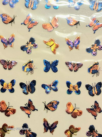 Sticker Holográficos Mariposas 