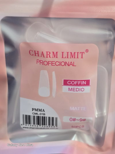 Tips Coffin Medio Prelimados bolsa 50 pcs Charm Limit