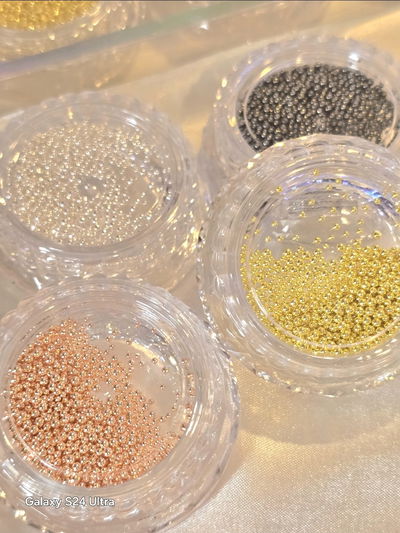 Set 4 Colores Caviar de metal