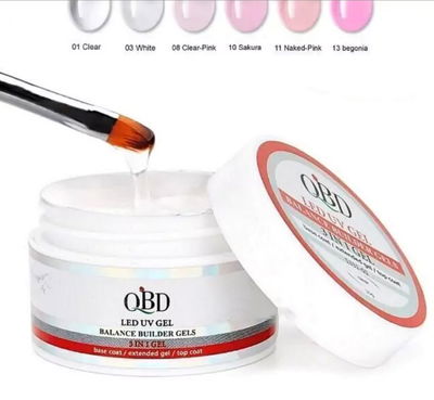 Gel de Construcción QBD tono 08 clear pink