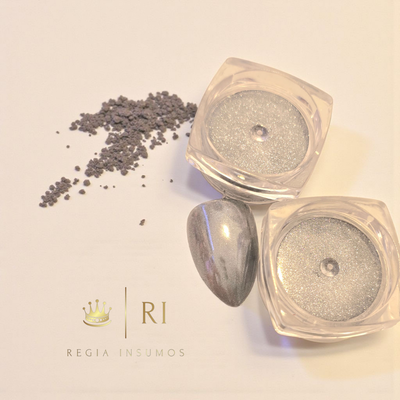 Polvo Plata Cromo Espejo