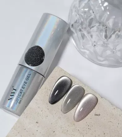 Cat Eyes Halo Plata Navi ojo de gato Magnético