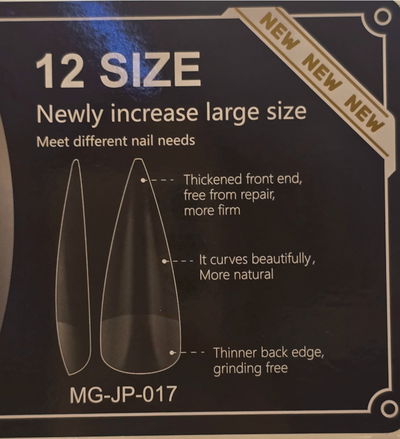 Tips Stilleto por 504u prelimados