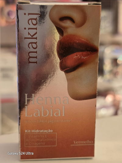 Makiaj Henna Labios tono Vermelho Kit Completo Tinte