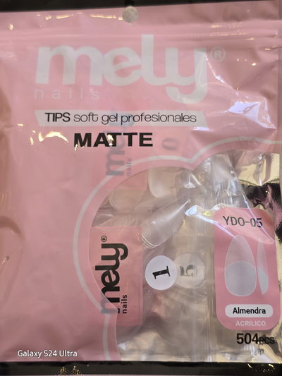 Tips Almendra Pre limados 500 pcs Mely
